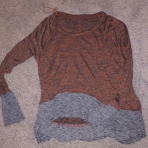 Free People Striped Long Sleeve